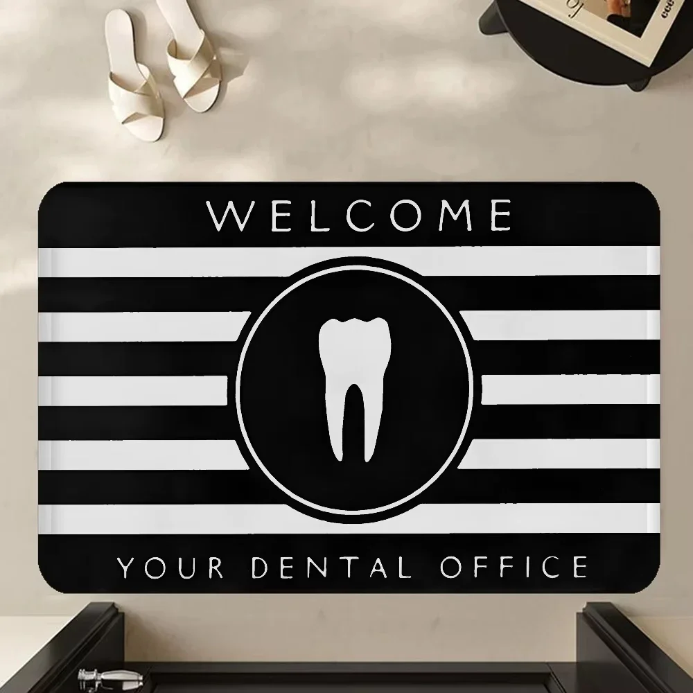 طبيب الأسنان يحمي الأسنان ترحيب البساط ممسحة طباعة الكلمة حصيرة غرفة المعيشة وغرفة النوم المدخل دخول القدم حصيرة متعة ديكور