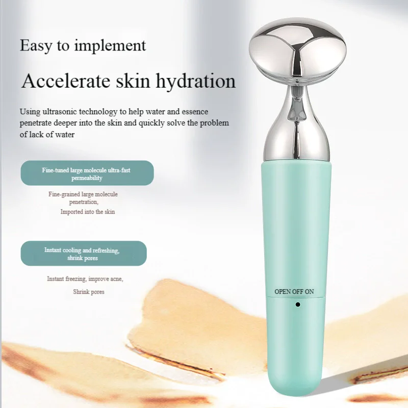 جهاز تنظيف الوجه الكهربائي 3 في 1 أداة العناية بالبشرة لتنظيف المسام العميقة، مدلك EMS قابل لإعادة الشحن والمحمول #4