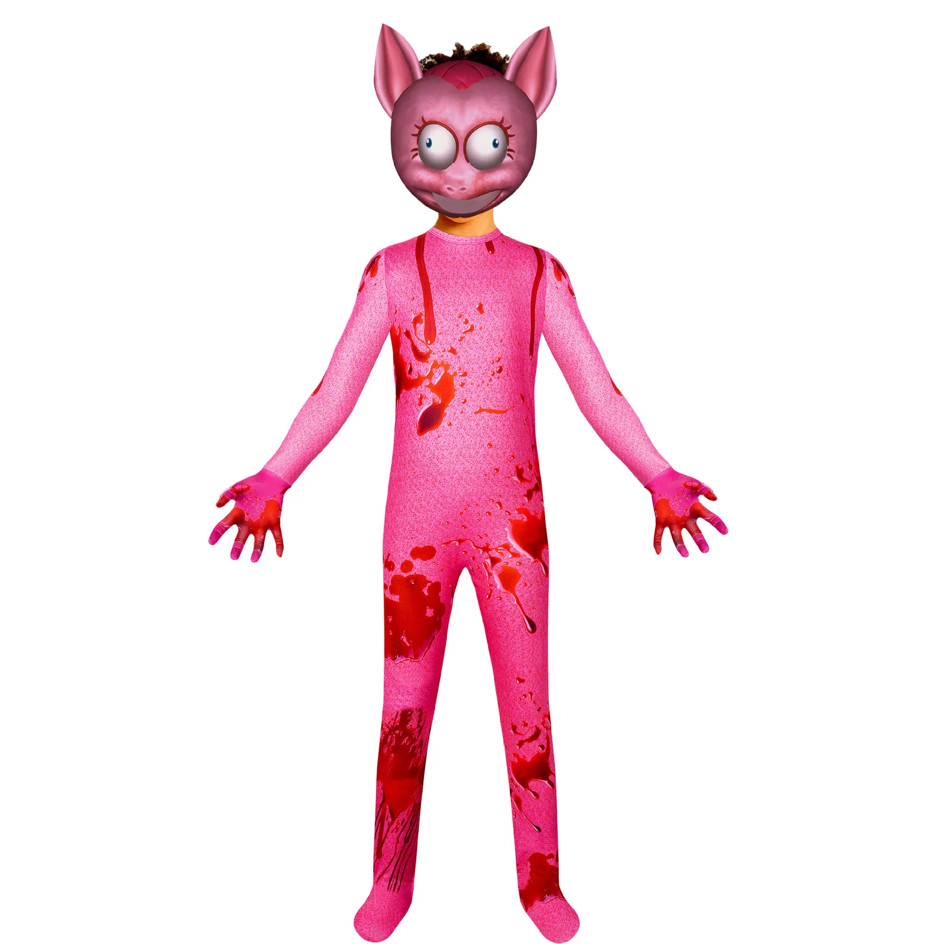 Costumi di Halloween fantasia per bambini FNAF spaventoso Pony Cosplay ragazzi ragazza tuta maschera Cartoon Carnival Party abbigliamento tute