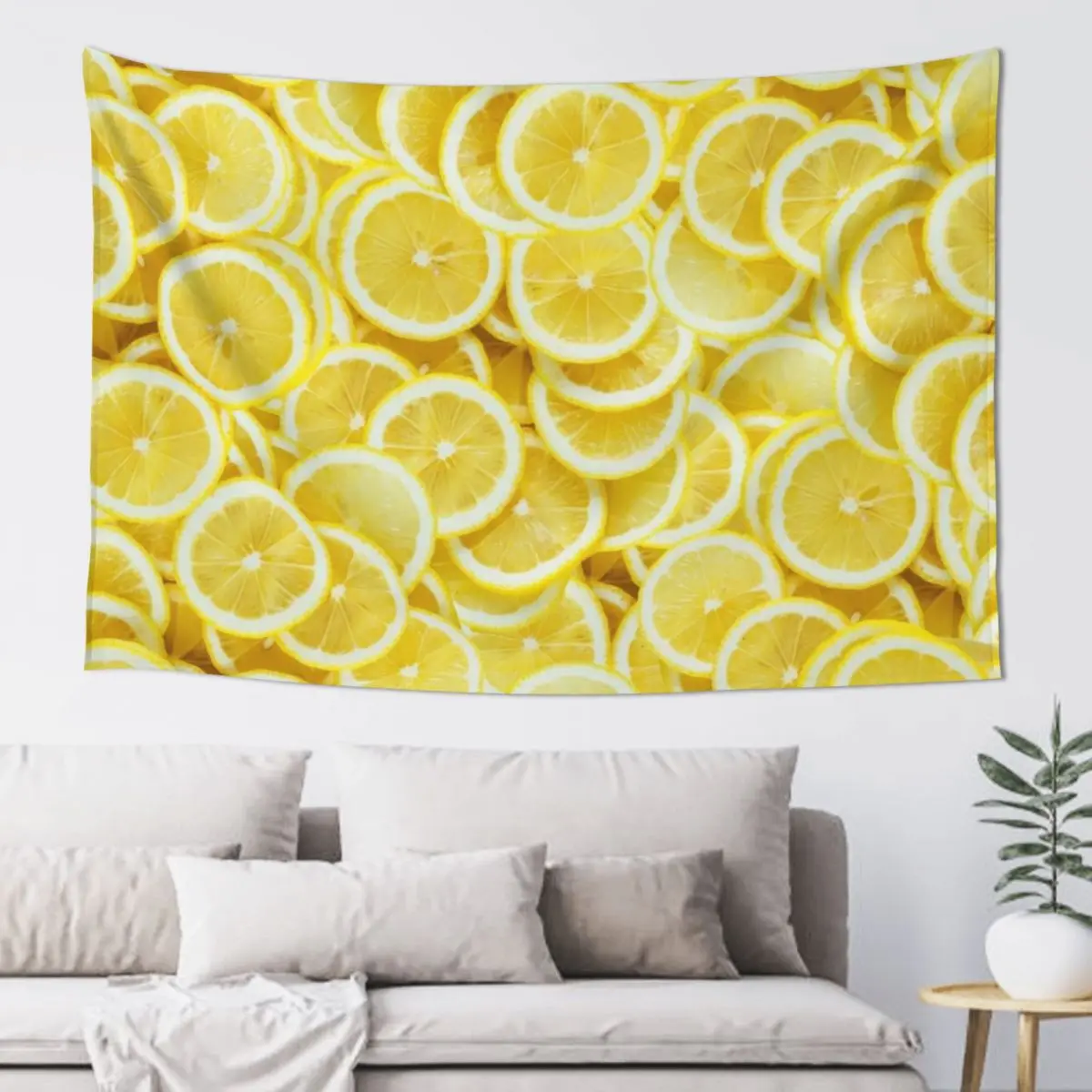 شرائح الليمون نمط نسيج الديكور الديكور الجمالي نسيج غرفة النوم