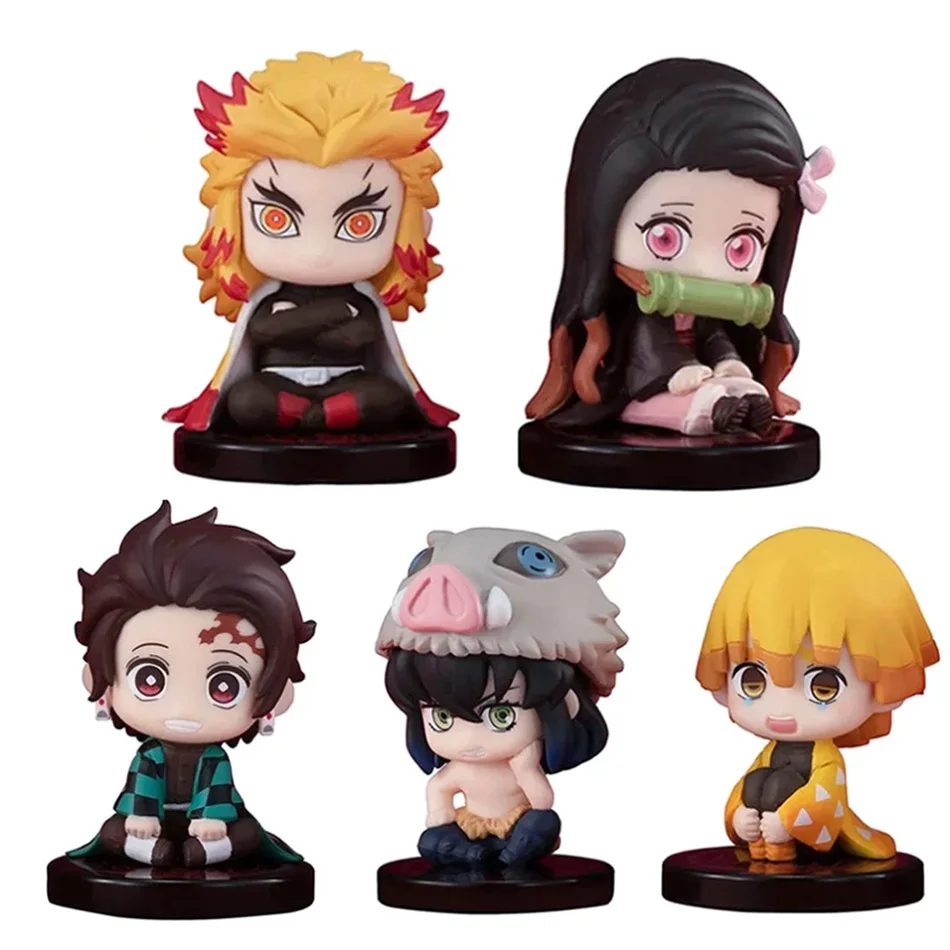 Anime Theater Edition Demon Slayer Kimetsu no Yaiba figurka Kamado Tanjirou Figurka Akcji Agatsuma Zenitsu Nezuko Wojownik Zabawka PVC