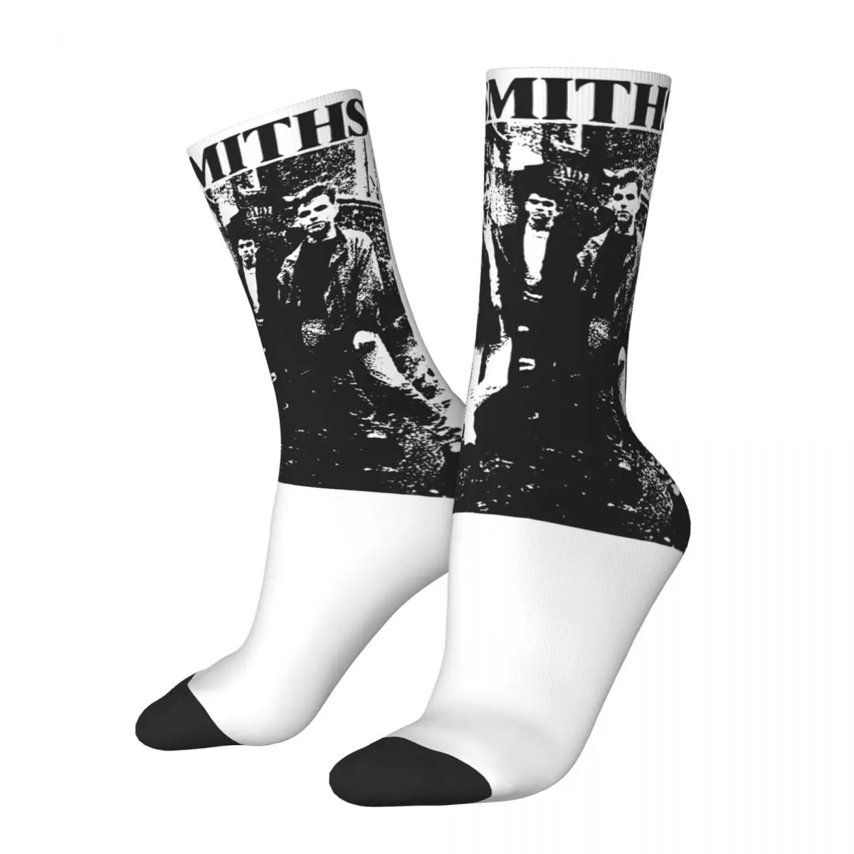 Winter Warm Cool Unisex The Smiths Vintage Pencil Drawing Style Socks Music Breathable Basketball Socks