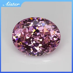 New Dark Pink Oval 100 Faceted Cut Cubic Zirconia Lab Zircon CZ 4K Cutting 5A+ Quality for Jewelry Making