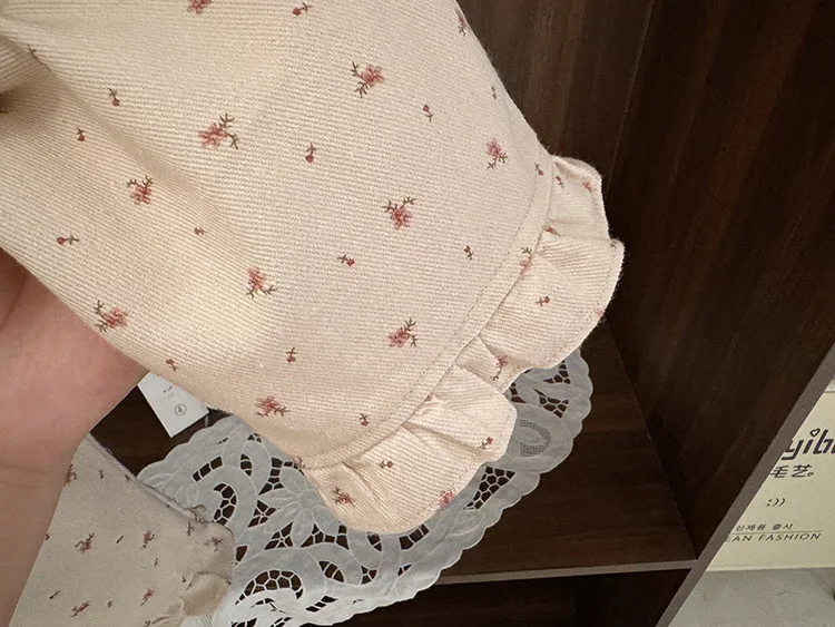 Süße Blumen-Freizeithose für Babymädchen, Frühjahr 2026 Neue Mädchen-Loose-Fit Baumwollhose im Workwear-Stil – Detail 11