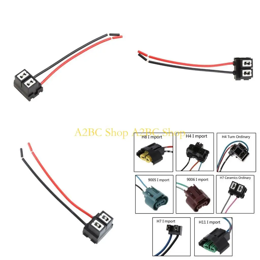 A2BC 2Pin H7 Ceramic Halogen Bulbs Socket LED Automotive Lamp Connector