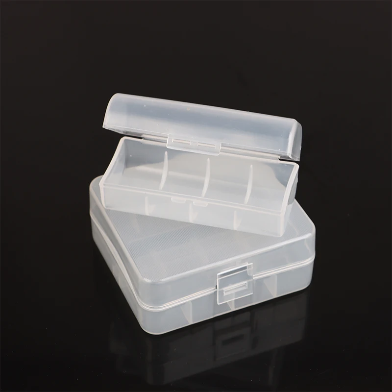 Clear 26650 Battery Storage Box Hard Case Holder Container Waterproof Battery Power Bank Plastic Case Transparent Battery Box