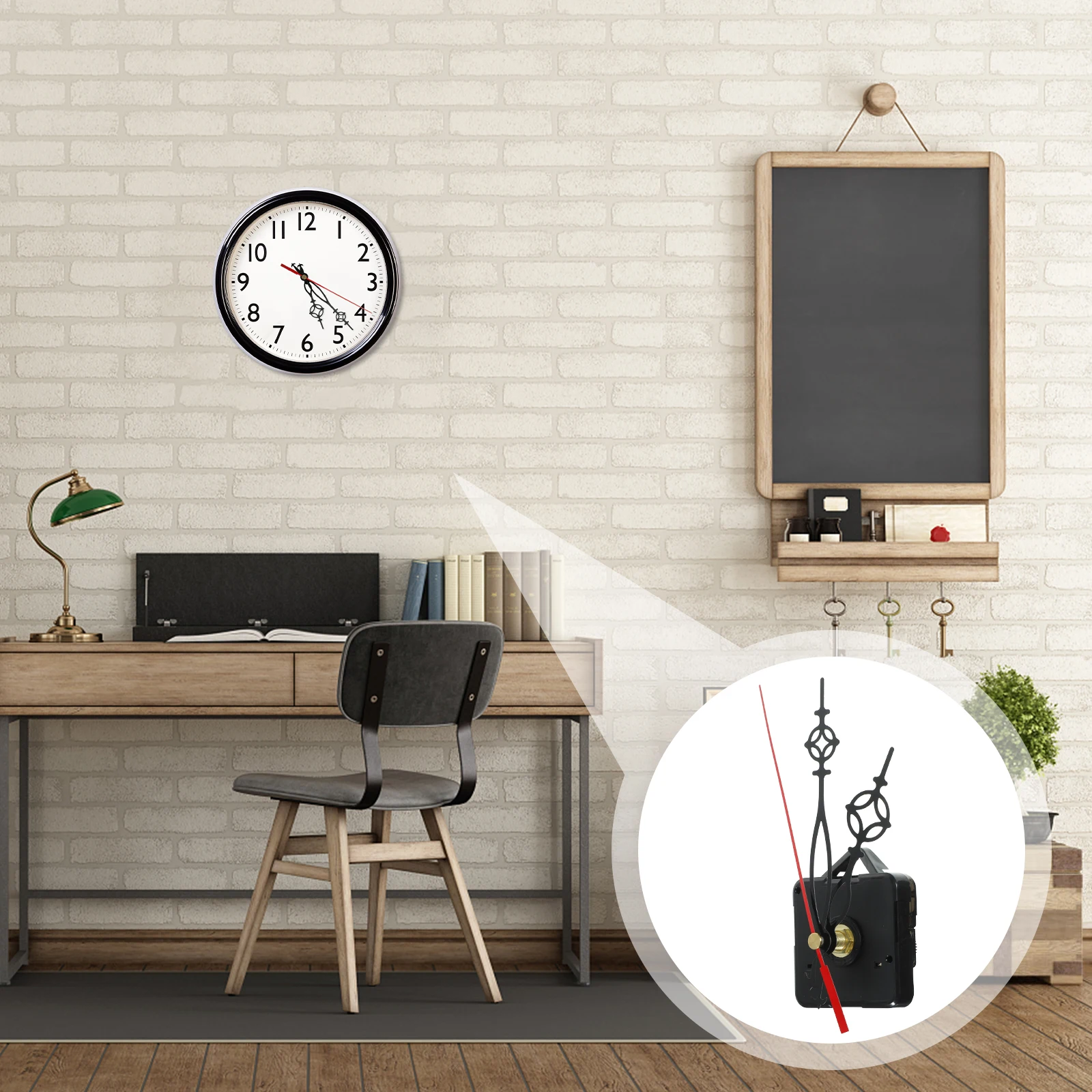 

2 set Movement Diy Mechanism Replacement Repair Kit For Wall Repair Parts Diy Replacement Clock Movement Clock Making