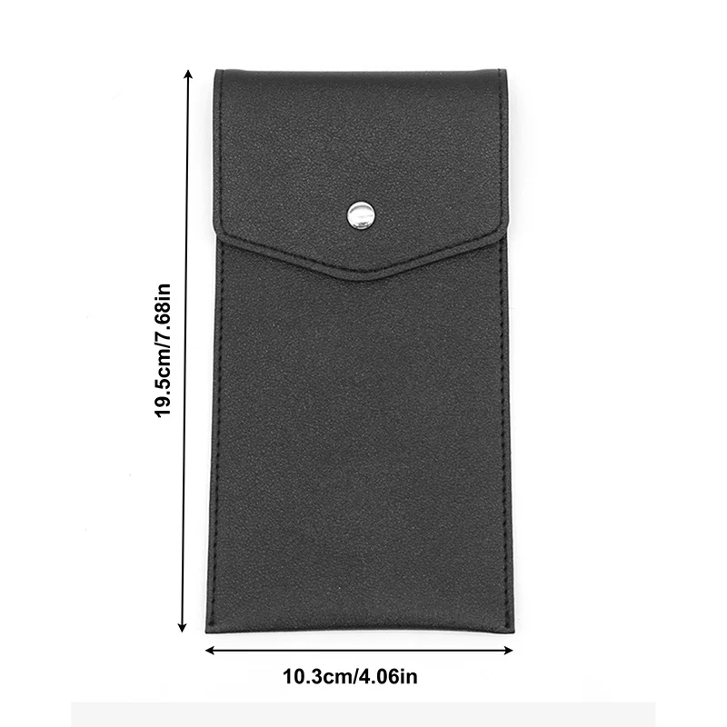 Creative PU Leather Pencil Case Large Capacity Business Signature Pen Storage Bag