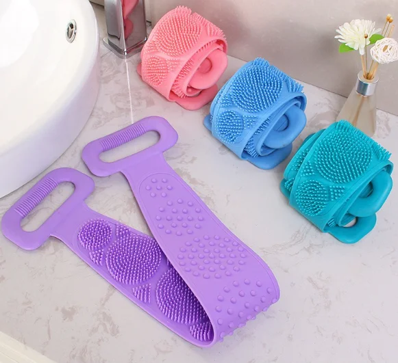 Silikon-Reinigungs- und Schrubbset für die Hände, Handrücken-Massage-Duschset, langlebige Hautreinigungsbürste – Detail 5