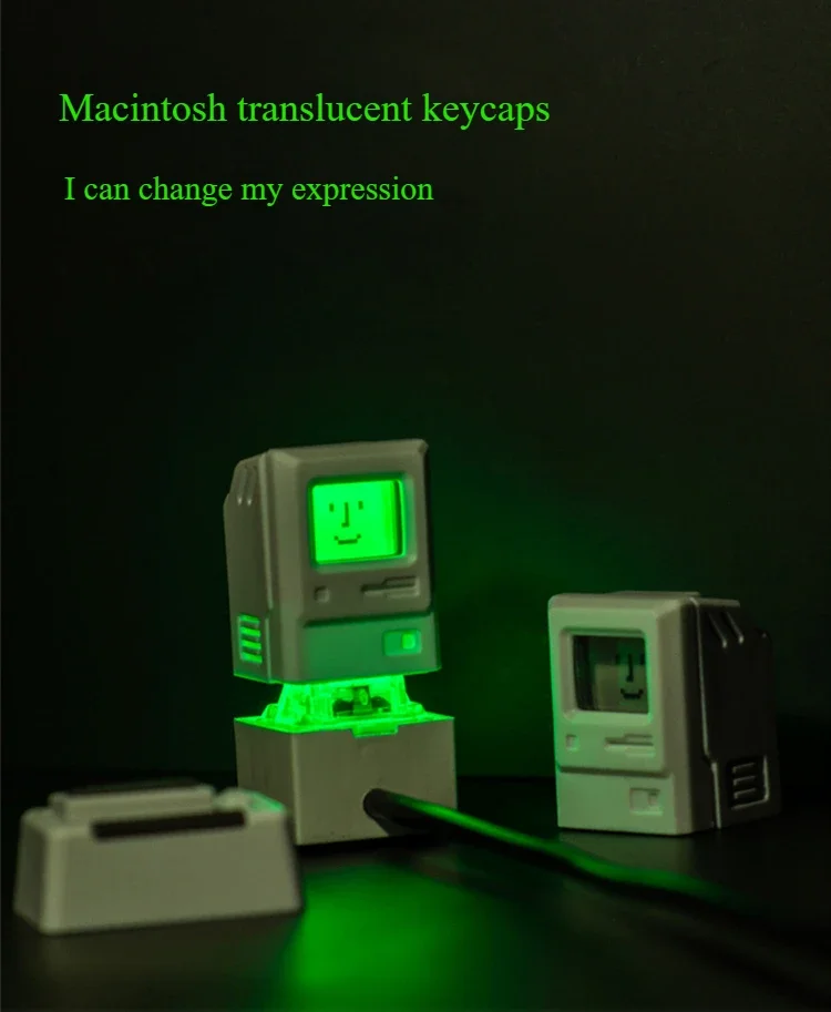 Macintosh style creative retro personality translucent keycaps (mechanical keyboard)