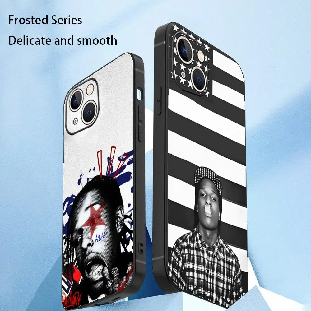 Asap Rocky Star Hot Design Poster  Phone Case For iPhone 18 17 16 e 15 14 13 12 Mini Pro Max Soft black Shockproof Cover