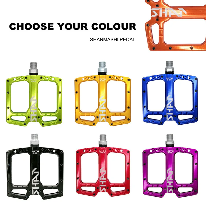 Bicycle Pedals 3 Bearings MTB Polished Hollow Anti-slip Ultralight Aluminum Mountain Road Bike Platform Pedals Cycling Accessori