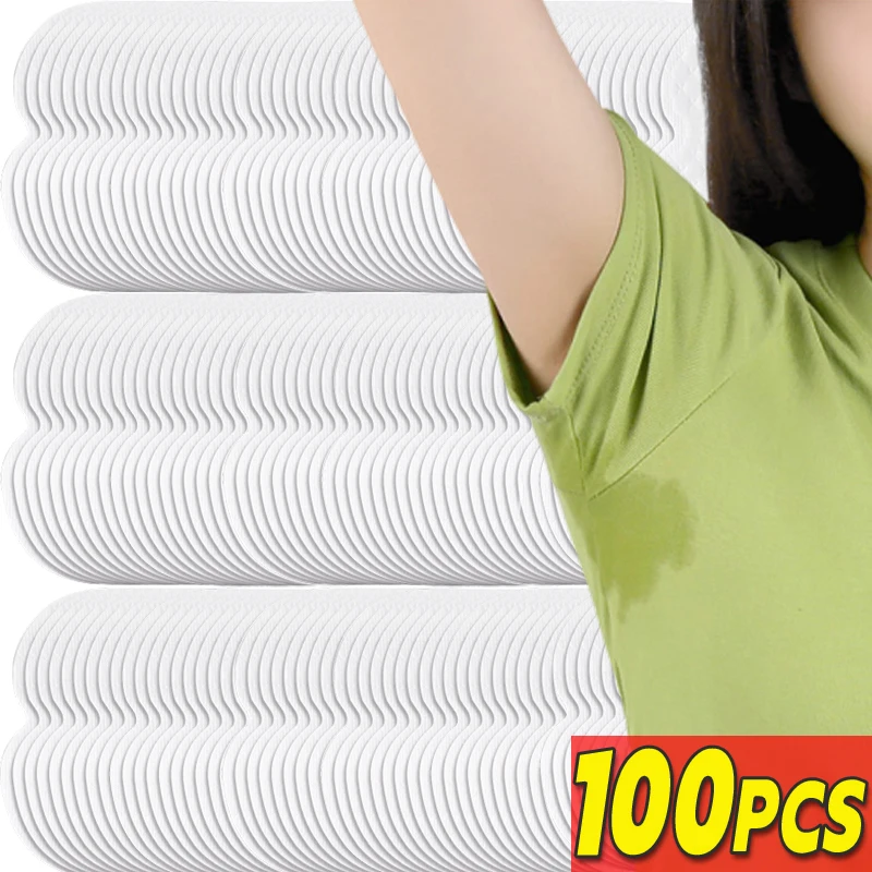 10/100pcs Unisex Summer Sweat Pads Deodorants Underarm Anti Perspiration Sweat Pads Disposable Armpit Absorb Useful Shield Pads