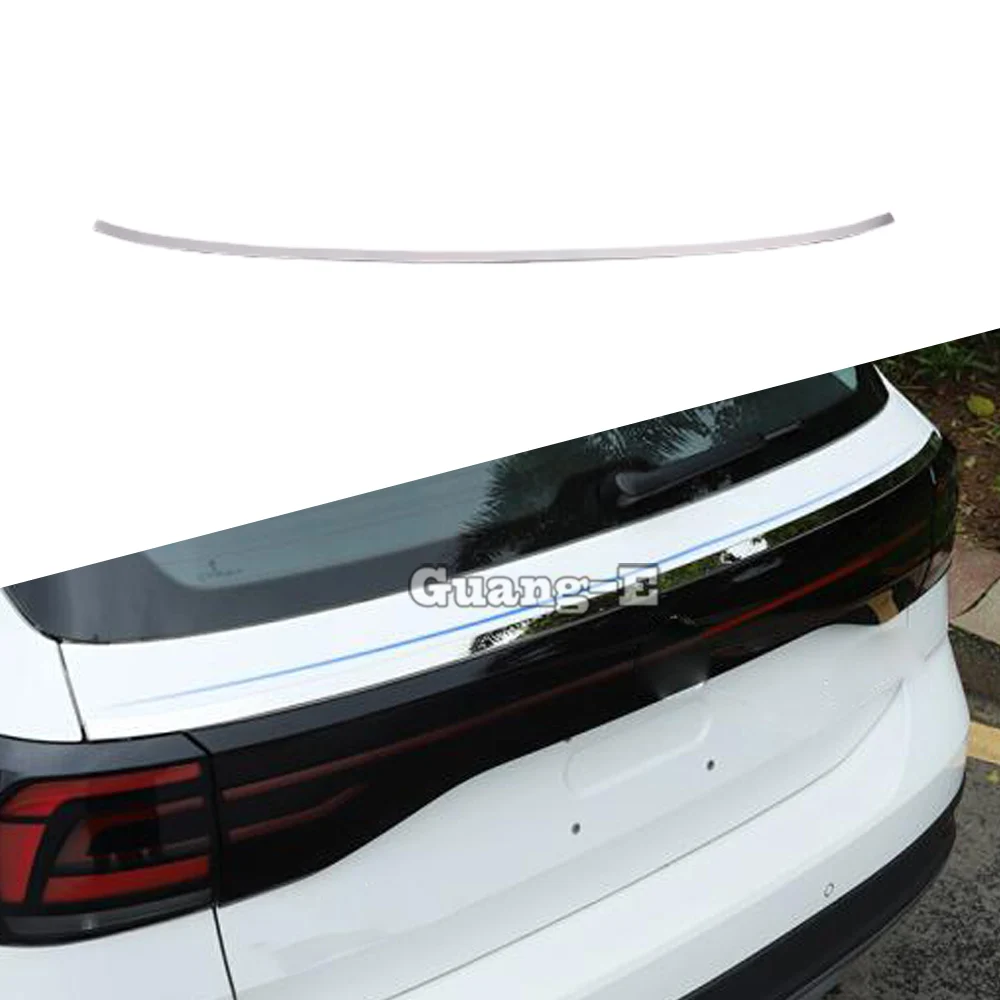 For Volkswagen VW T-cross Tcross 2019 2020 2021 2022 2023 Sticker Rear Back Door License Tailgate Bumper Frame Plate Trim Trunk