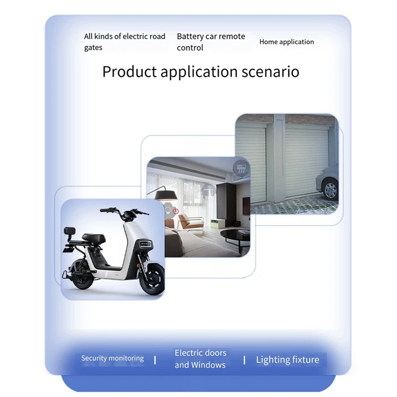 Garage Door Remote Control 433Mhz Wireless Copy Remote Control Copy Full Frequency Remote Control Durable