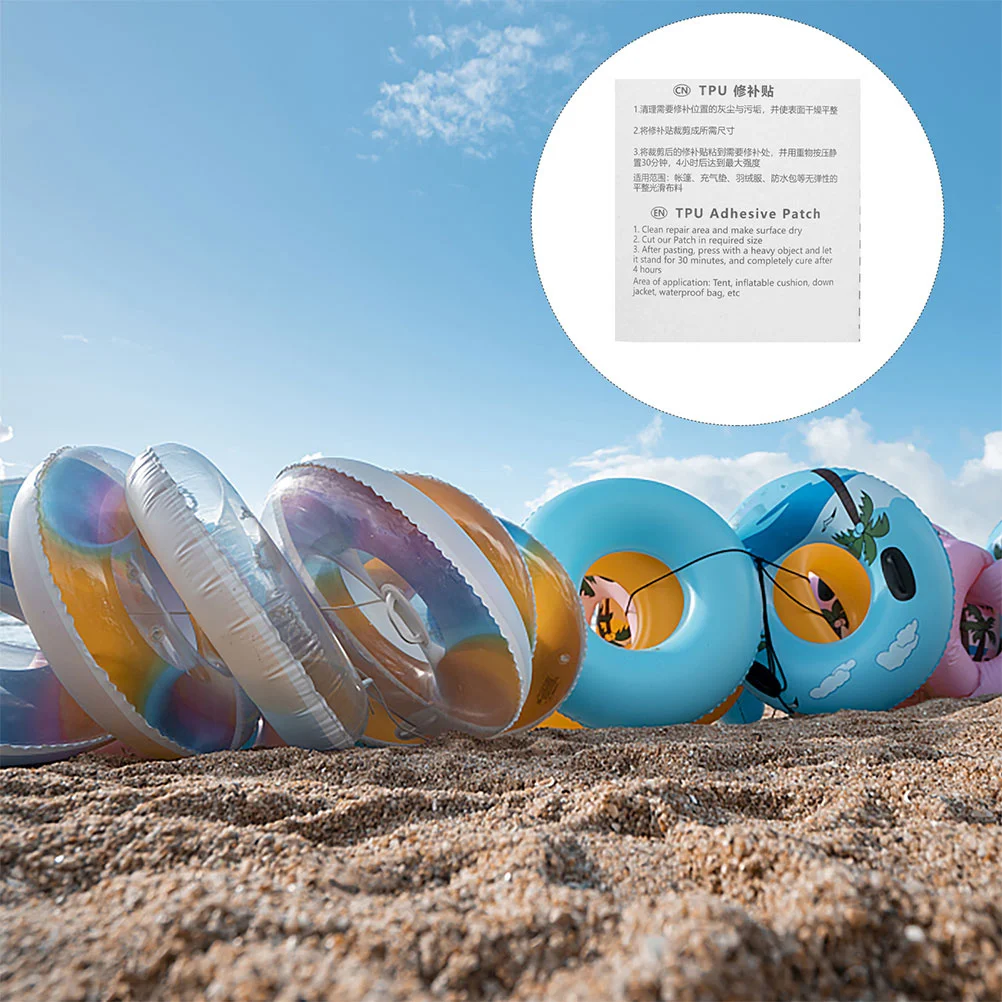 

20pcs Tpu Repair Patches Clear Waterproof Sturdy For Swim Mattress Tent Raincoat Inflatable Products Mend Kit