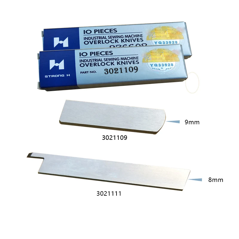 10 قطعة أربعة إبرة ستة خط خليط ماكينة خياطة الاوفرلوك 68184 68121 السكاكين العلوية السفلية تناسب YAMATO FD-62 SHINGRAY FW-740 #5