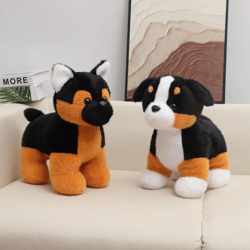 ตุ๊กตาหมาพันธุ์ฮัสกี้นั่งน่ารัก ขนาด 30 ซม. ตุ๊กตาสัตว์เลี้ยงเหมือนจริง ตุ๊กตาชิบะอินุการ์ตูน ของขวัญวันเกิดสำหรับเด็ก