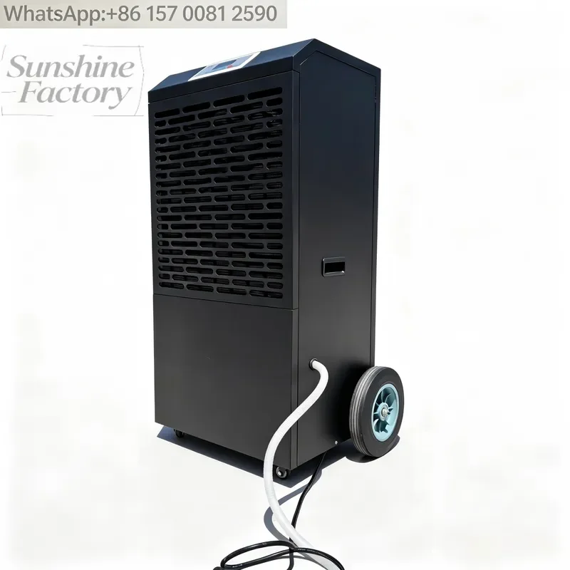 High quality Portable 158L with Wheels for Basement Hotel Warehouse and Office IndustrialDehumidifier