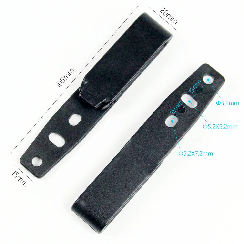 Imagem -03 - Fácil Grampos Aperto Gancho Pré-perfurado Holetuckable Cinto Loop para Iwb Owb Kydex Couro Híbrido Coldre Que Faz com Ferragem Peças