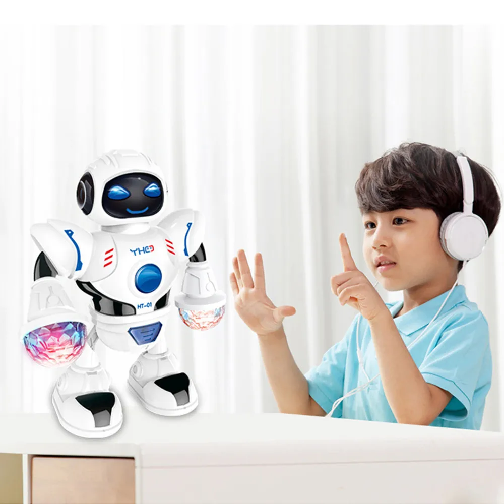 Fun Robot Dancing Children Electric Universal Light Music Model Toy