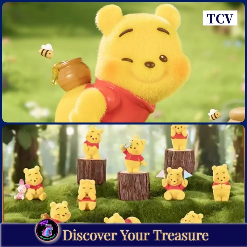 Caja Sorpresa de la Serie Tcv Disney Winnie The Pooh Emoji 2.0, Figura de Peluche, Linda Decoración de Escritorio, Regalo para Fanáticos de los Dibujos Animados