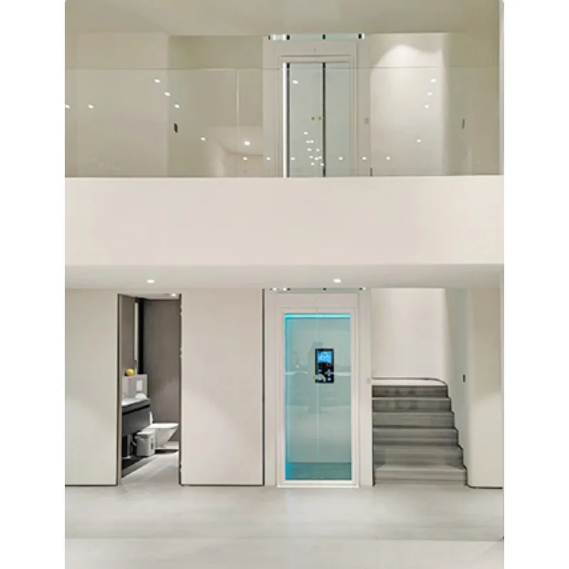 Small indoor hydraulic traction elevator for household use Duplex villa loft elderly elevator