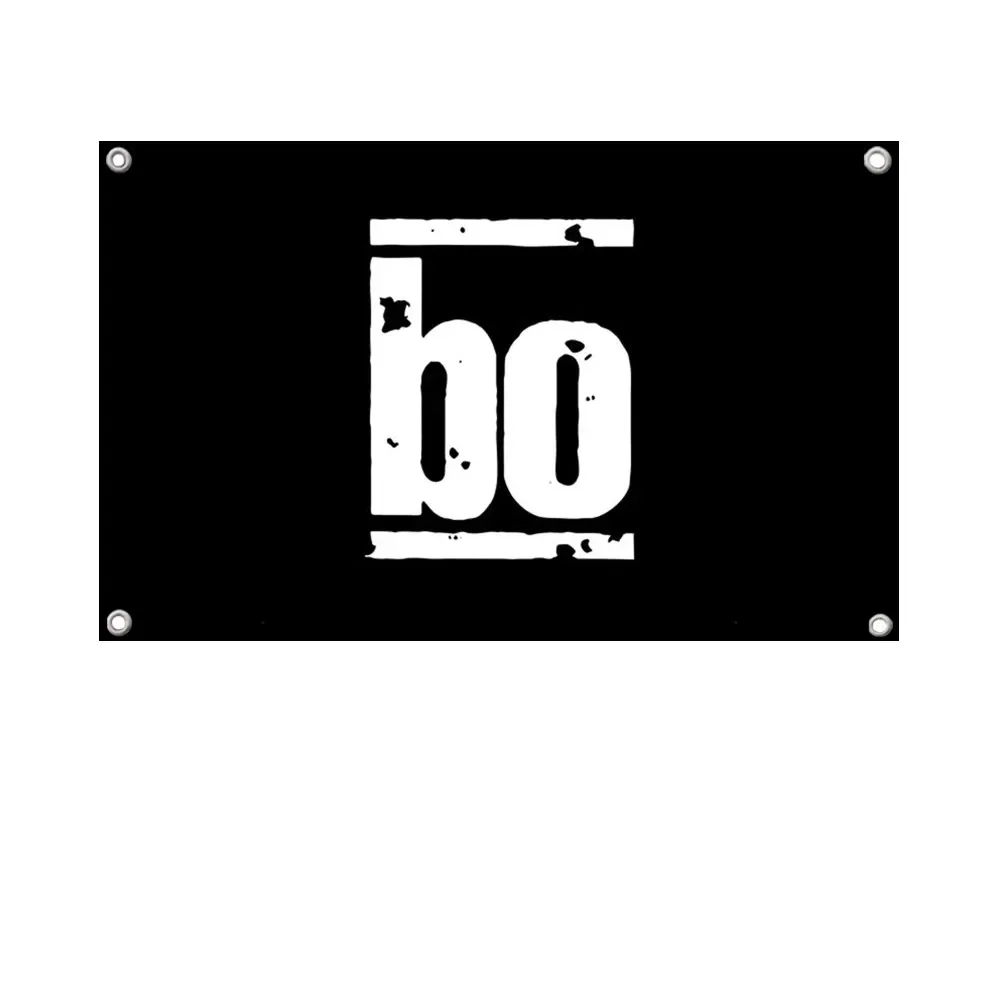 علم فرقة موسيقى الروك بو ، أعلام ولافتات ، أربعة فتحات ، بوليستر ، ديكور خارجي ، جمالية الغرفة ، 1 * #3