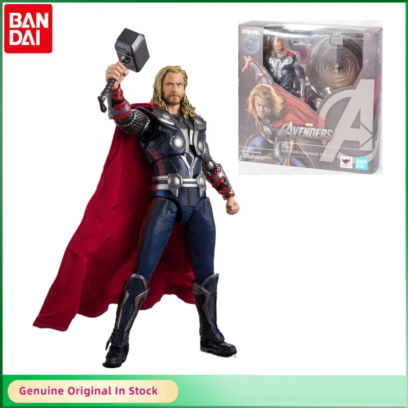 

Bandai Original MARVEL AVENGERS ASSEMBLE EDITION The Mighty Thor Action Figure Active Joints Model Hobbies Collectible Gift