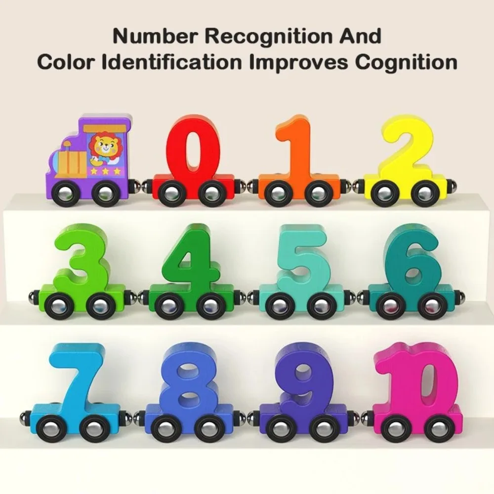 ชุดรถไฟของเล่นดิจิตอล 1 ชุด 0-10 ตัวเลข ของเล่นเสริมพัฒนาการเด็กเล็ก สีสันสดใส รางรถไฟประกอบ ชุดรถไฟตัวเลขดิจิตอลสำหรับเด็ก
