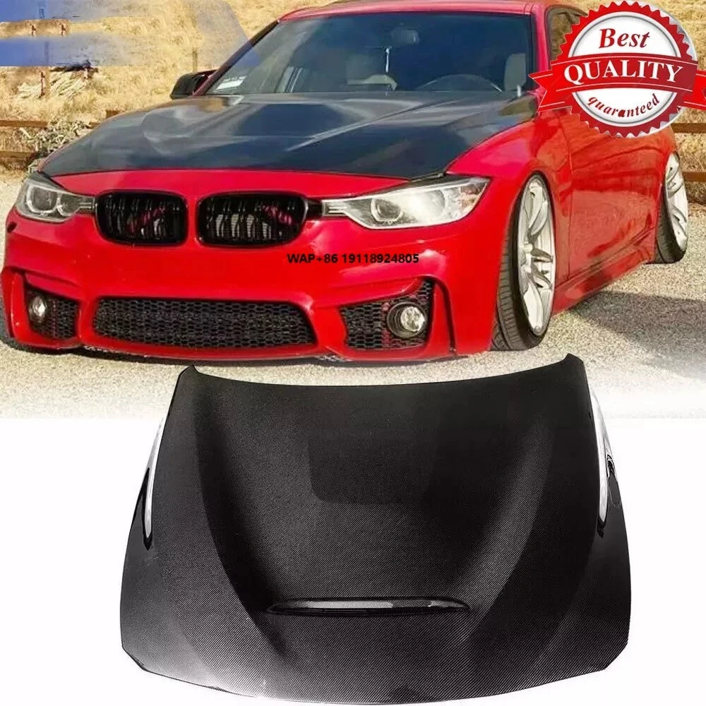 

For F30 F31 F32 F33 F36 F80 F82 M3 M4 Carbon Fiber Hood Bonnet Engine Cover