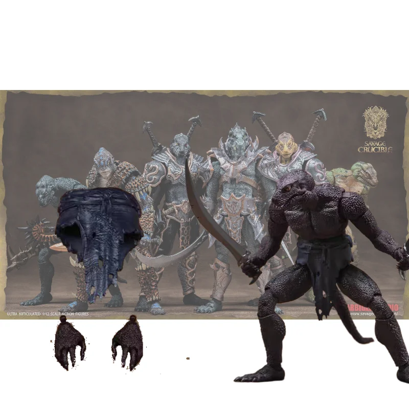 

In Stock Original Genuine Savage Furnace Raider Lizardman Series 1/12 Articulated Action Figure Gift