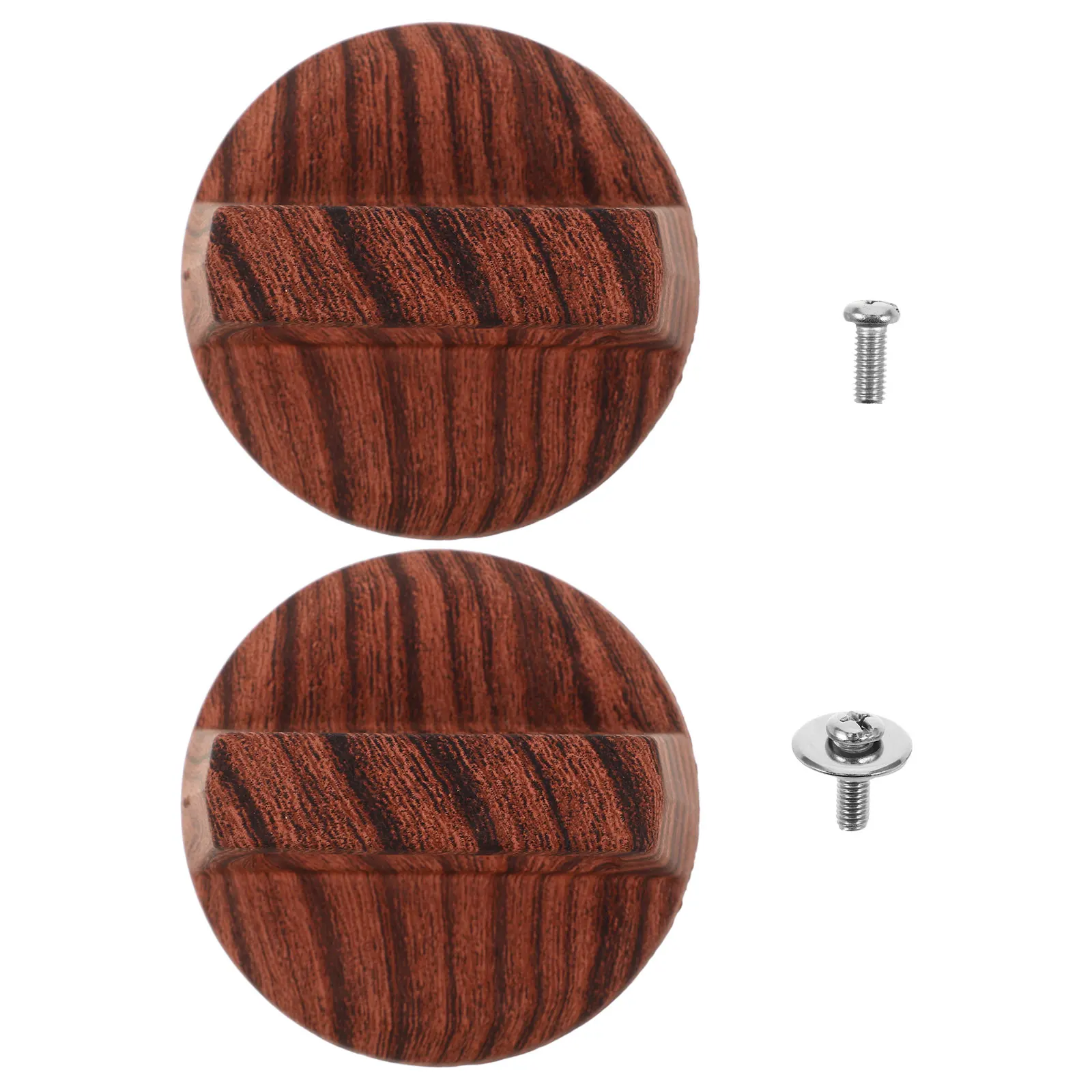 

2pcs Pot Lid Handle Knob Universal Wood Grain Heat Resistant Kitchen Pan Casserole Cover Anti-Scalding Grip Sturdy Secure