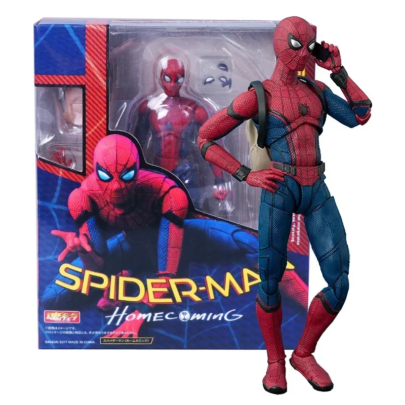 Shf Spider-Man:Homecoming Figures Avengers Movable Model Marvel Peter Parker Action Figure PVC Collection Toys for Child's Gifts