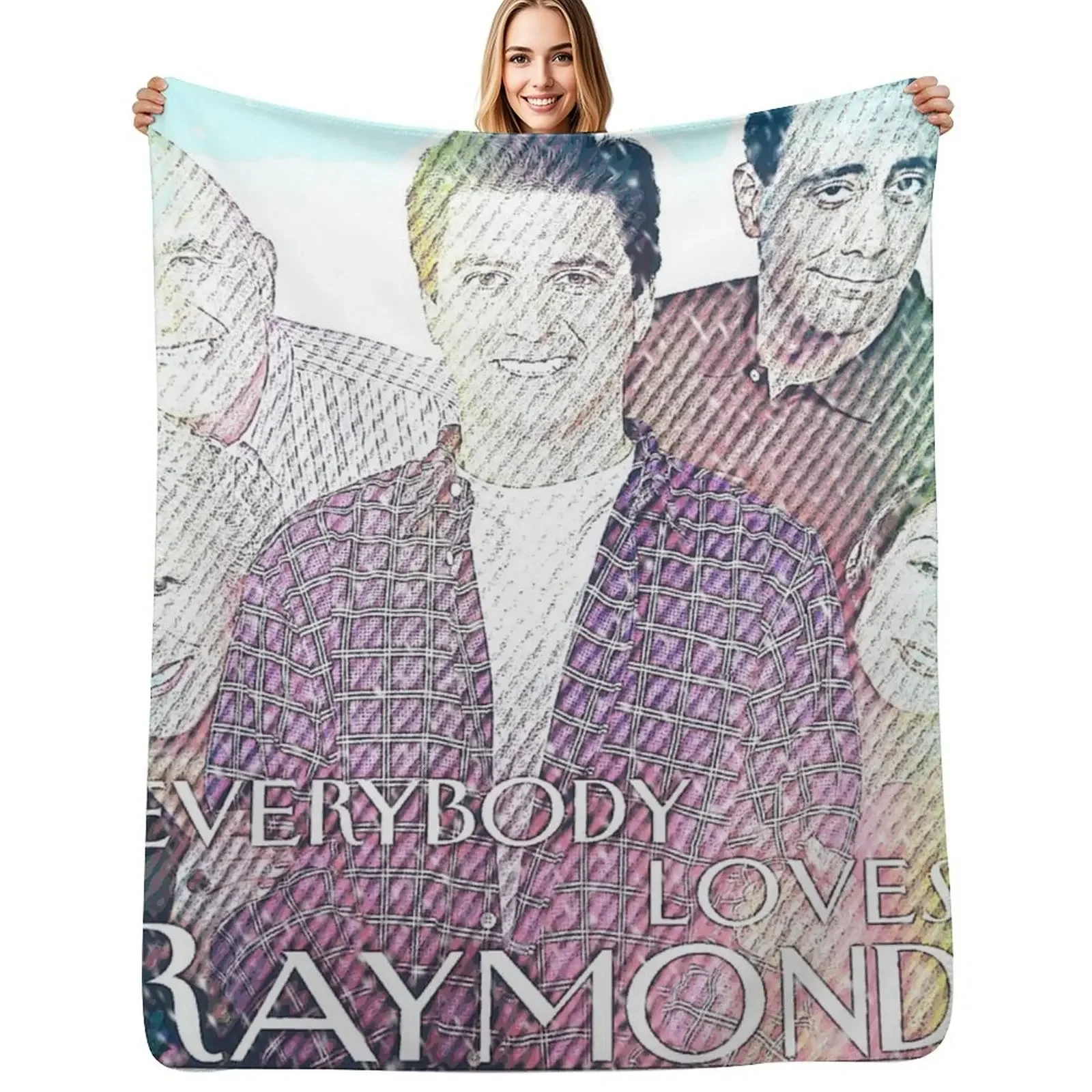 Плед с изображением "Все любят Рэймонда", пляжный спальный мешок, роскошный плед