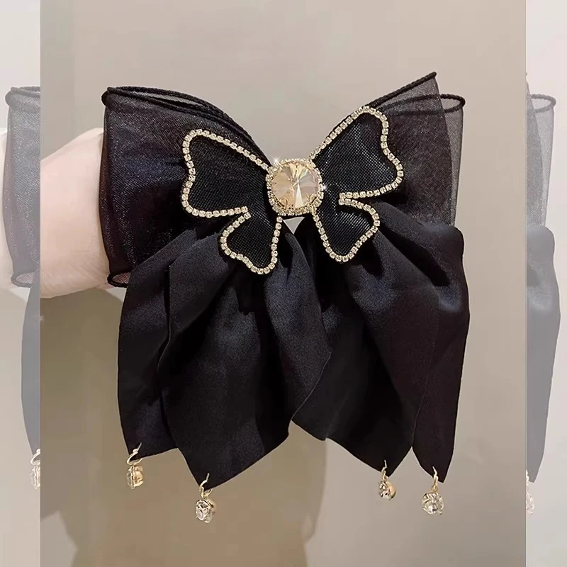 

Kids Girls Princess Bright Hair Clip Rhinestone Big Bow Barrettes Women New Headwear Ladies Hairgrips Female Hair Accessories