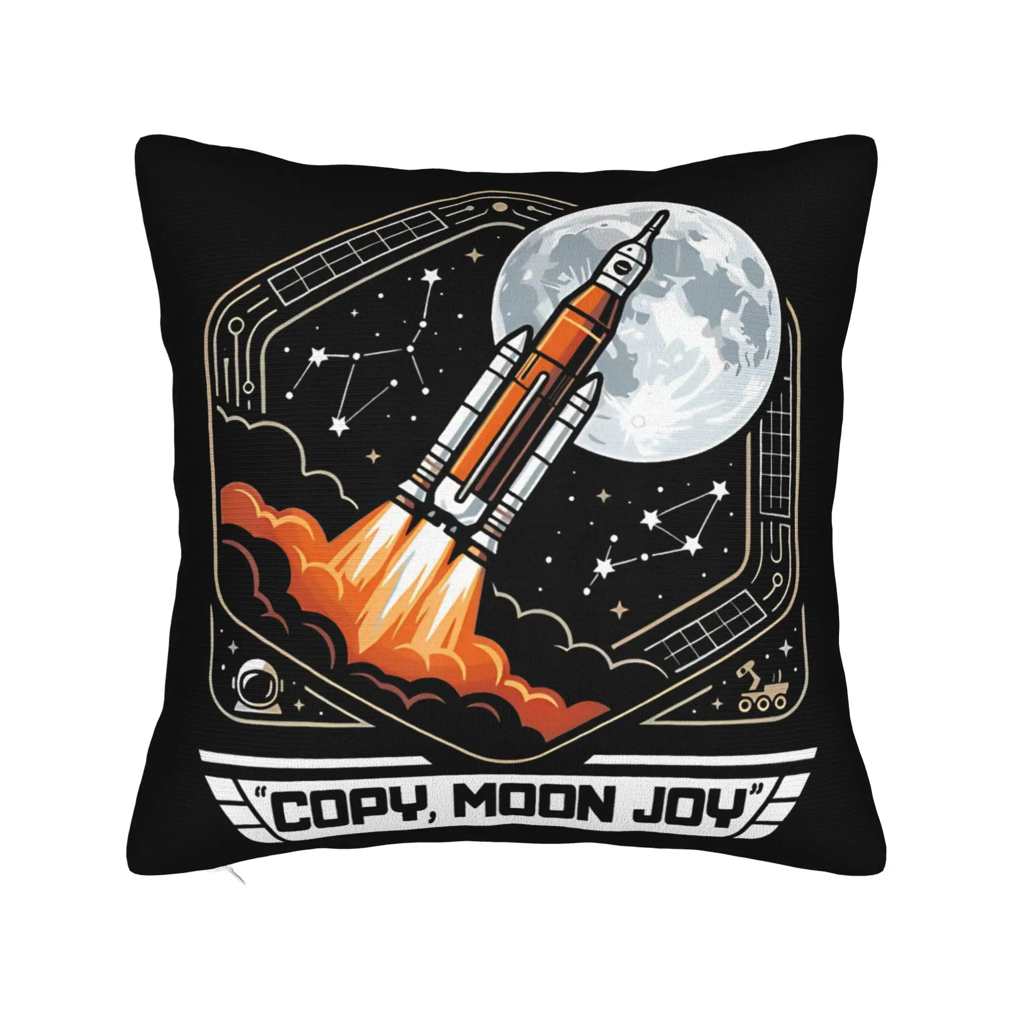 Pillow Case Copy Moon Joy Print  Pillow Cover For Sofa Home Decoration Morden Pillowcases