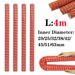 4m 157inch Car Air Intake Ducting Pipe Flexible Air Vent Hose Tube Hot Cold Cooling Transfer Extractor 20/25/32/38/42/45/51/63mm