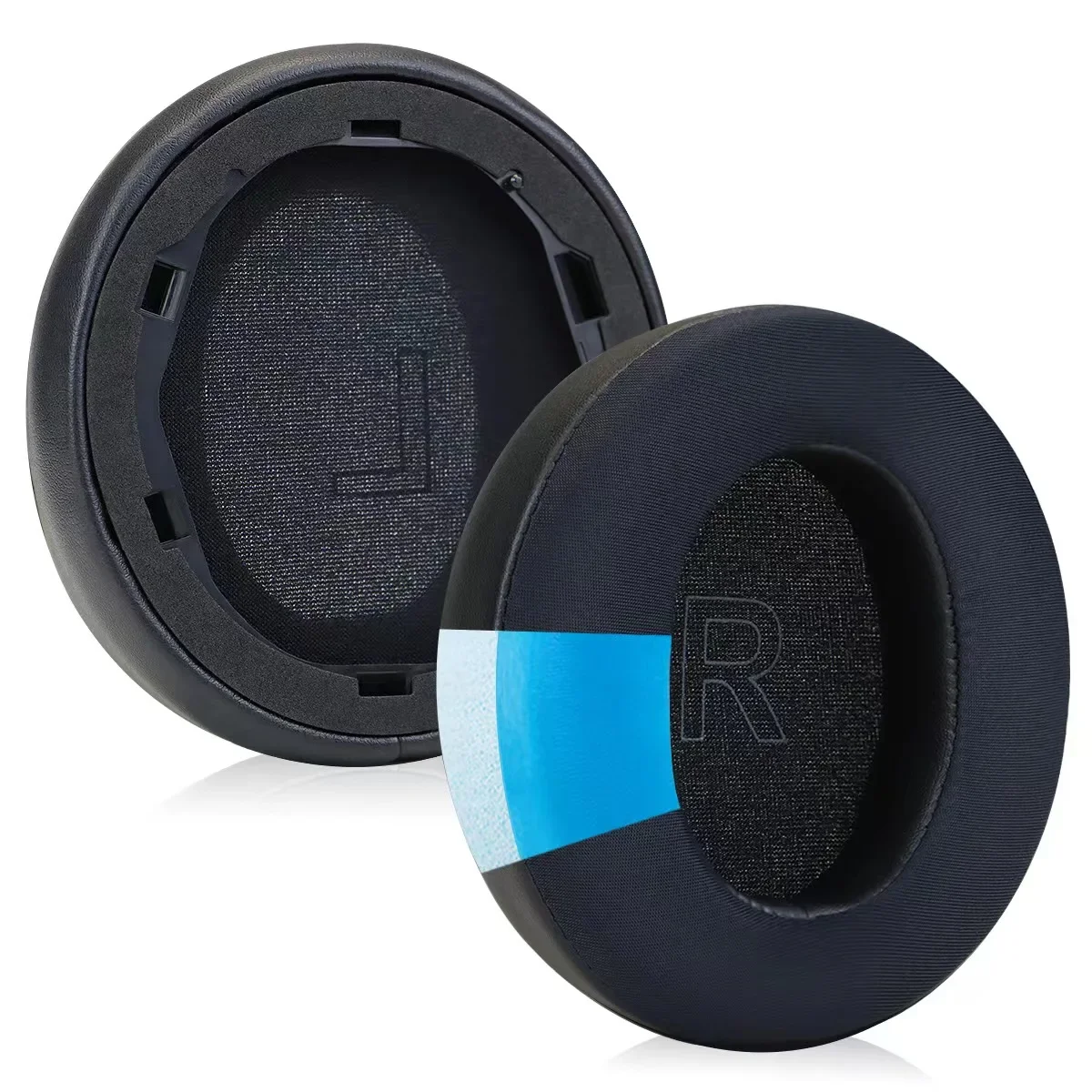 Cache-oreilles en éponge à mémoire de forme, gel de refroidissement, coussins d'oreille, remplacement du casque, 10000 peau, maille, adapté pour Anker Discipline Core Life Q30