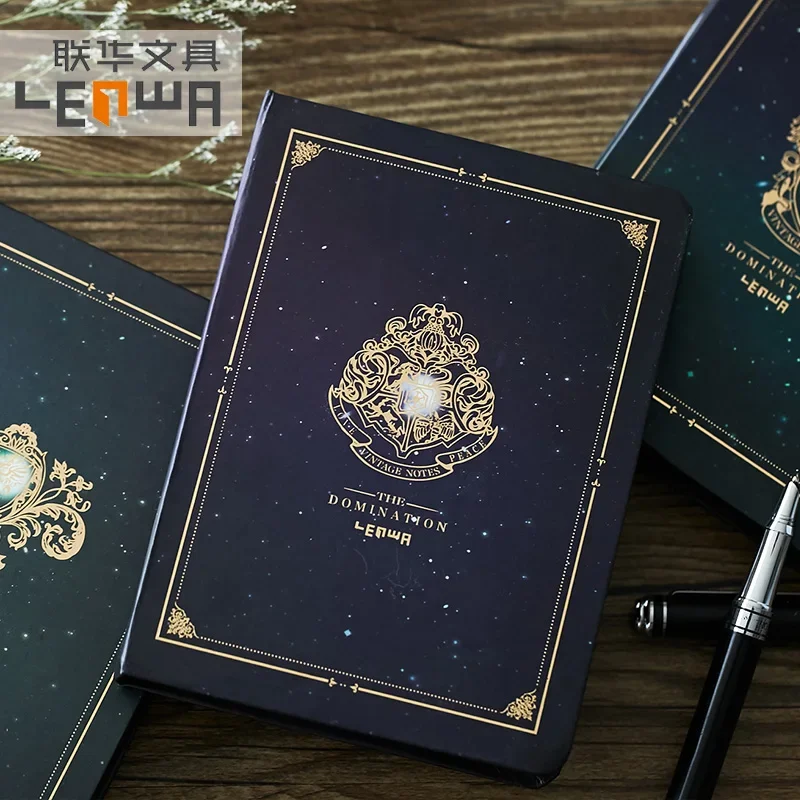 LENWA rétro Notes série bureau cahier Surface dure bloc-Notes Portable Mini-moulin or 1 pièces