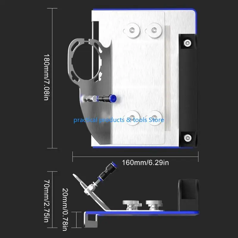 77JB Herramienta biselado azulejos 45 grados tipo 100 soporte para amoladora angular para corte chaflán azulejos