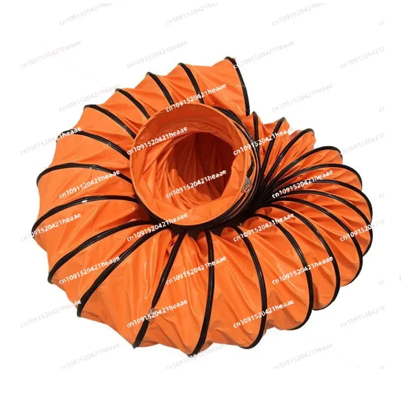 Suitable for Canvas Exhaust Fan Hose for Mine Paint Ventilation Pipe Telescopic Air Duct High Temperature Resistant