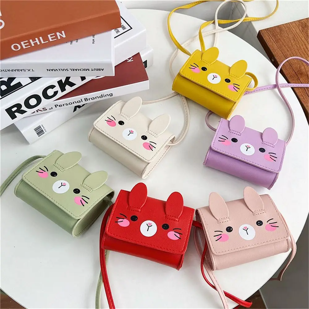 Children's Accessories Small Shoulder Bag Cute Rabbit BabyGirls Small Crossbody Bags Cartoon Kids Boys Mini Coin Purse Handbags