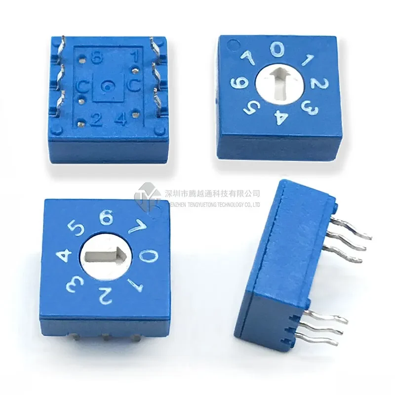 5PCS/lot 0-7 Rotary Encoding Switch DIP Switch 8-bit PCB Encoding Switch 8421C Positive Code 3:3