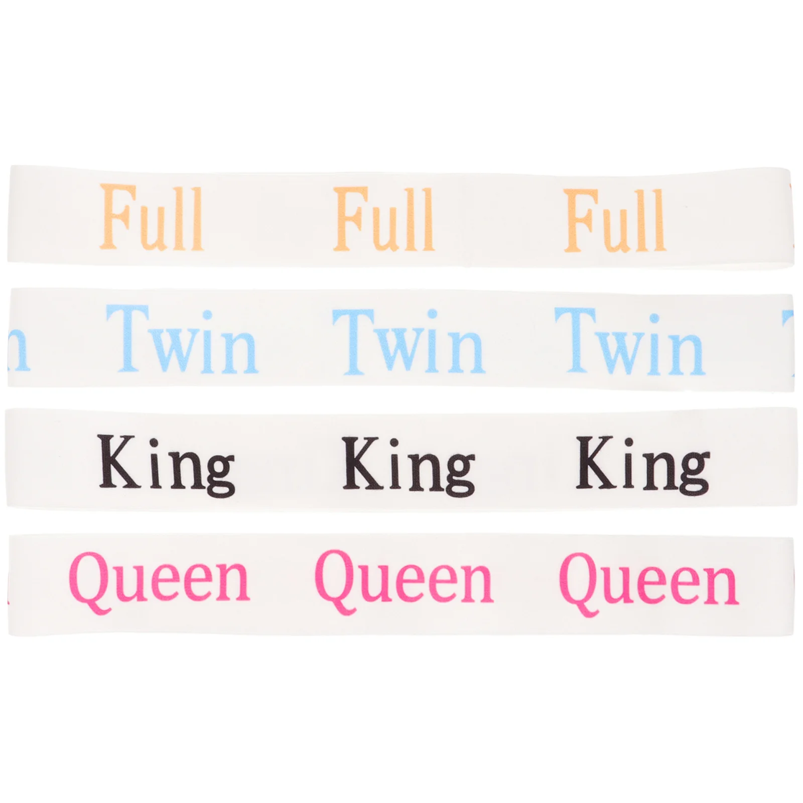 

4pcs Bed Sheet Organizer Storage Bands Colorful Print Elastic Adjustable For Sheet Pillowcase Bundling Wear-Resistant Polyester