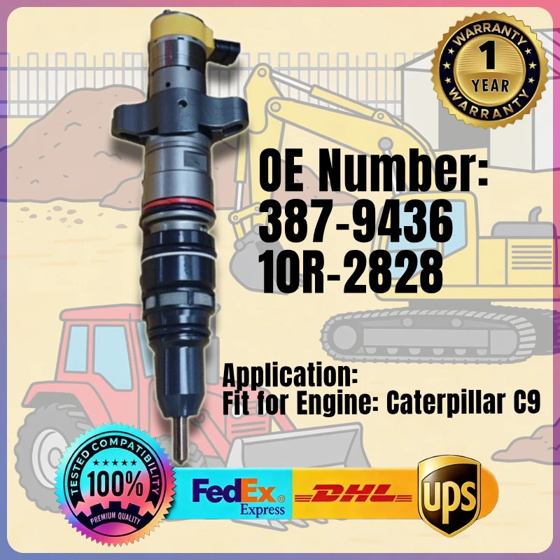Kraftstoffeinspritzdüse 387-9436 10R-2828 3879436 10R2828 für Caterpillar CAT Motor C9