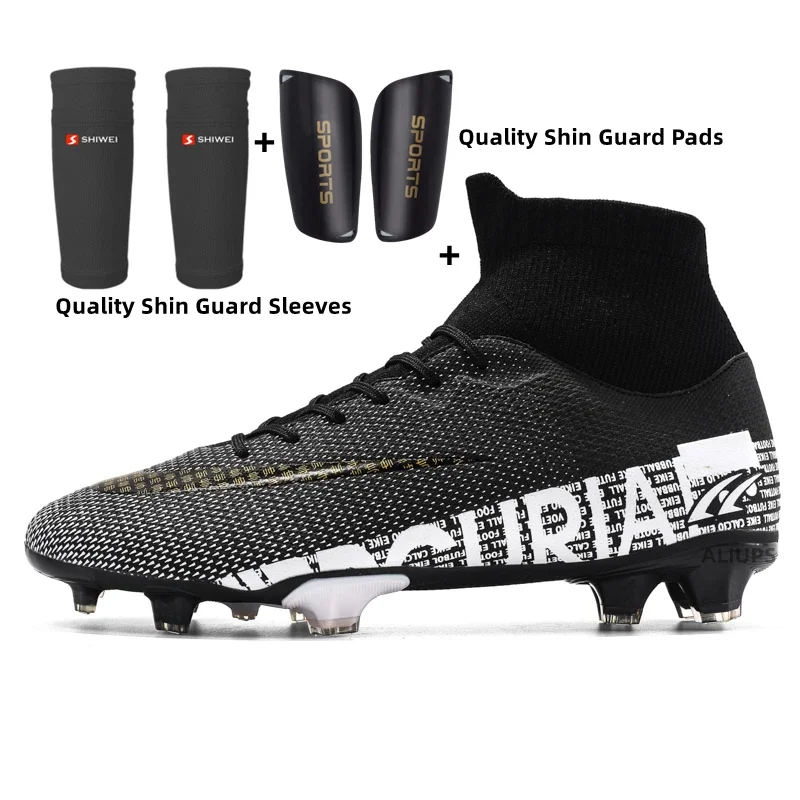 Soccer Cleats Men Boys Soccer Shoes Football Boots High Ankle Kids Training Sport Sneakers Football Shoes