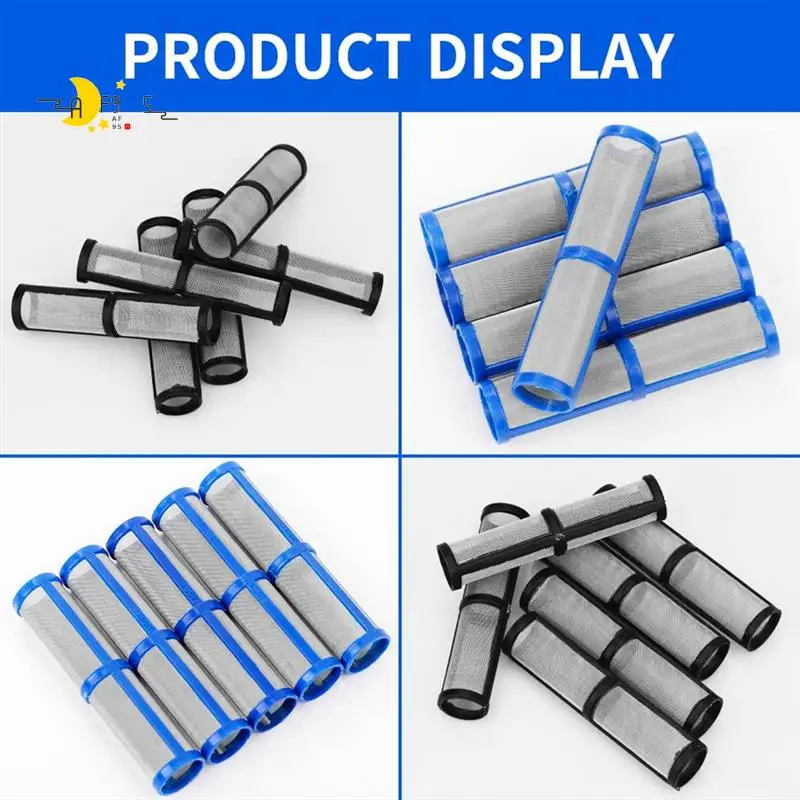 

AF95-12Pcs Airless Paint Sprayer Manifold Filter 390 395 490 495 595 Pump Manifold Strainer 246384 60Mesh And 246382 100Mesh
