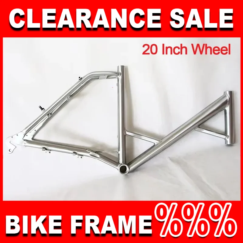 

Shape Folding Bicycle Frame for 20 Inch Wheel Aluminum Alloy Electric Bike Frameset Rear Fork Size 135mm Bike Frame Rim 20