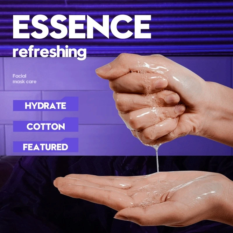 5 قطعة SADOER الرجال قناع الوجه المضادة للتجاعيد ترطيب النفط السيطرة مكافحة الشيخوخة ترطيب أقنعة الوجه ورقة قناع العناية بالبشرة